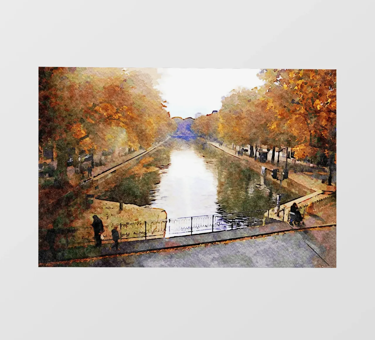 Autunno a Parigi telo in pvc da Massimo Frascogna
