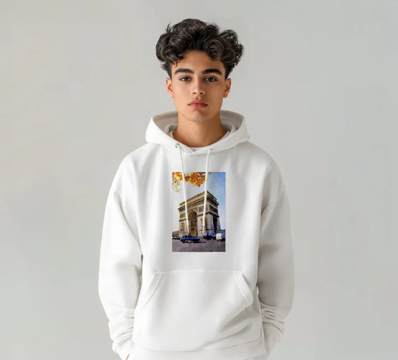 L'arco felpa con cappuccio da Massimo Frascogna