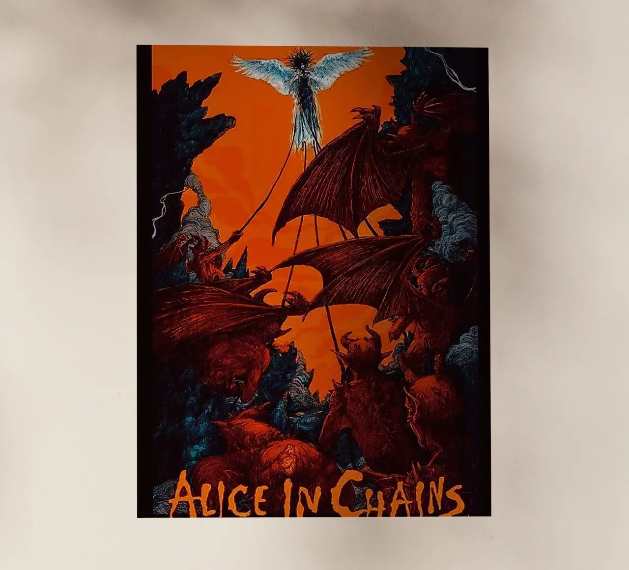 Alice in Chains band pellicola backlit da vanhesling