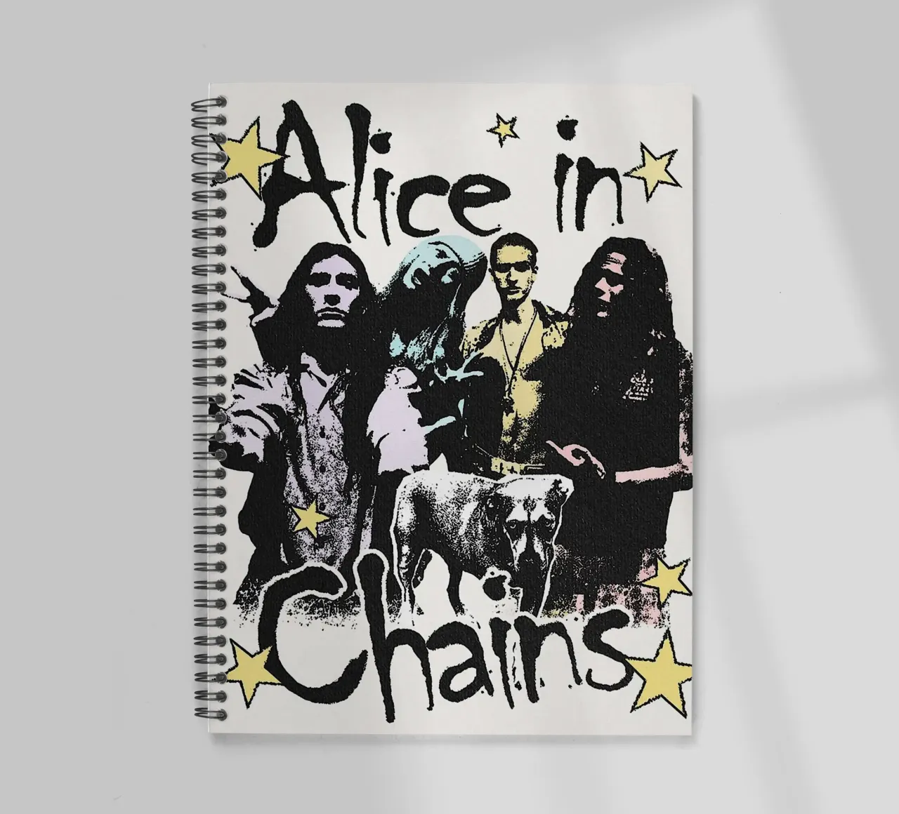 Groupe Alice in Chains carnet à spirale de vanhesling