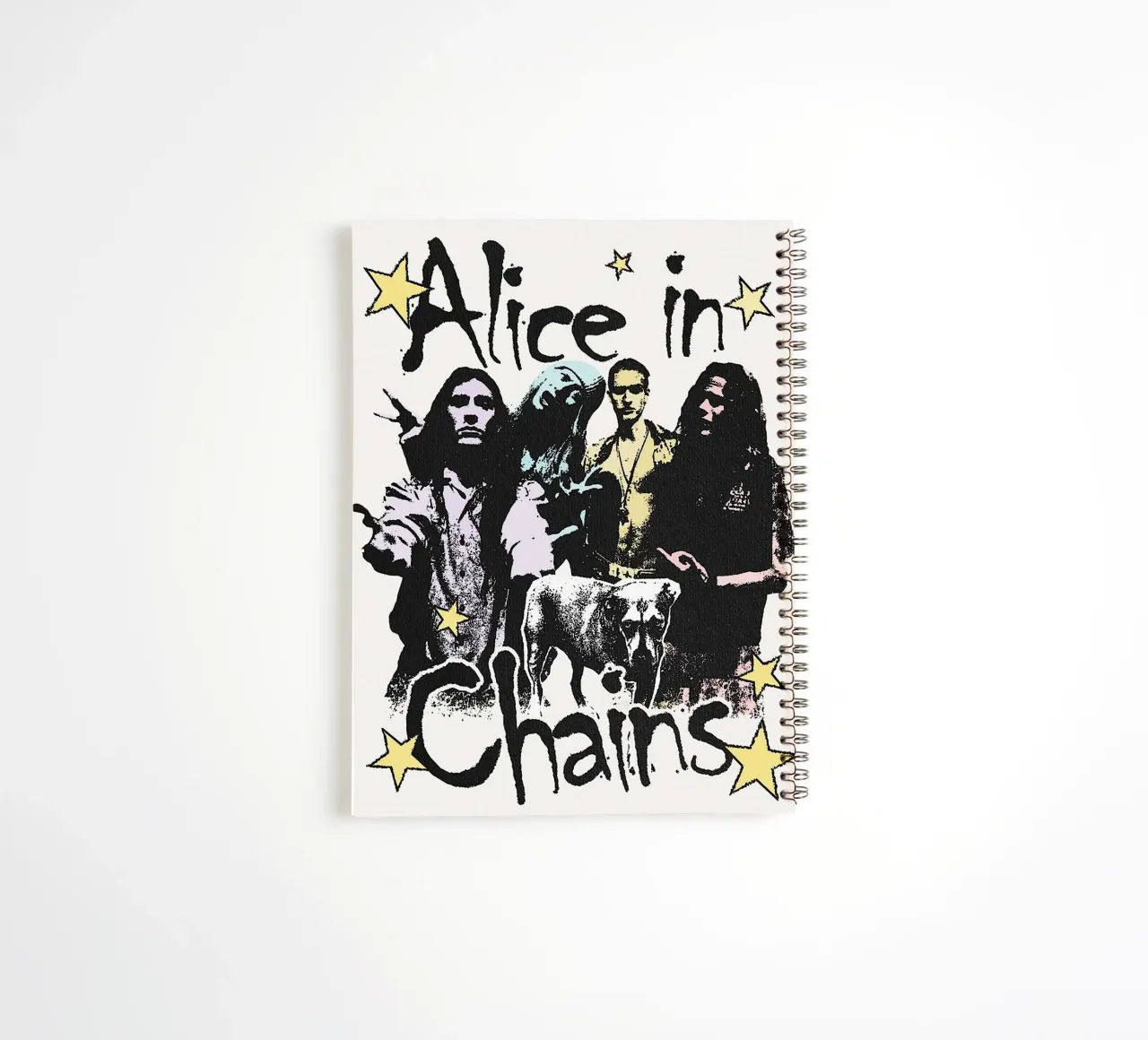 Groupe Alice in Chains carnet à spirale de vanhesling