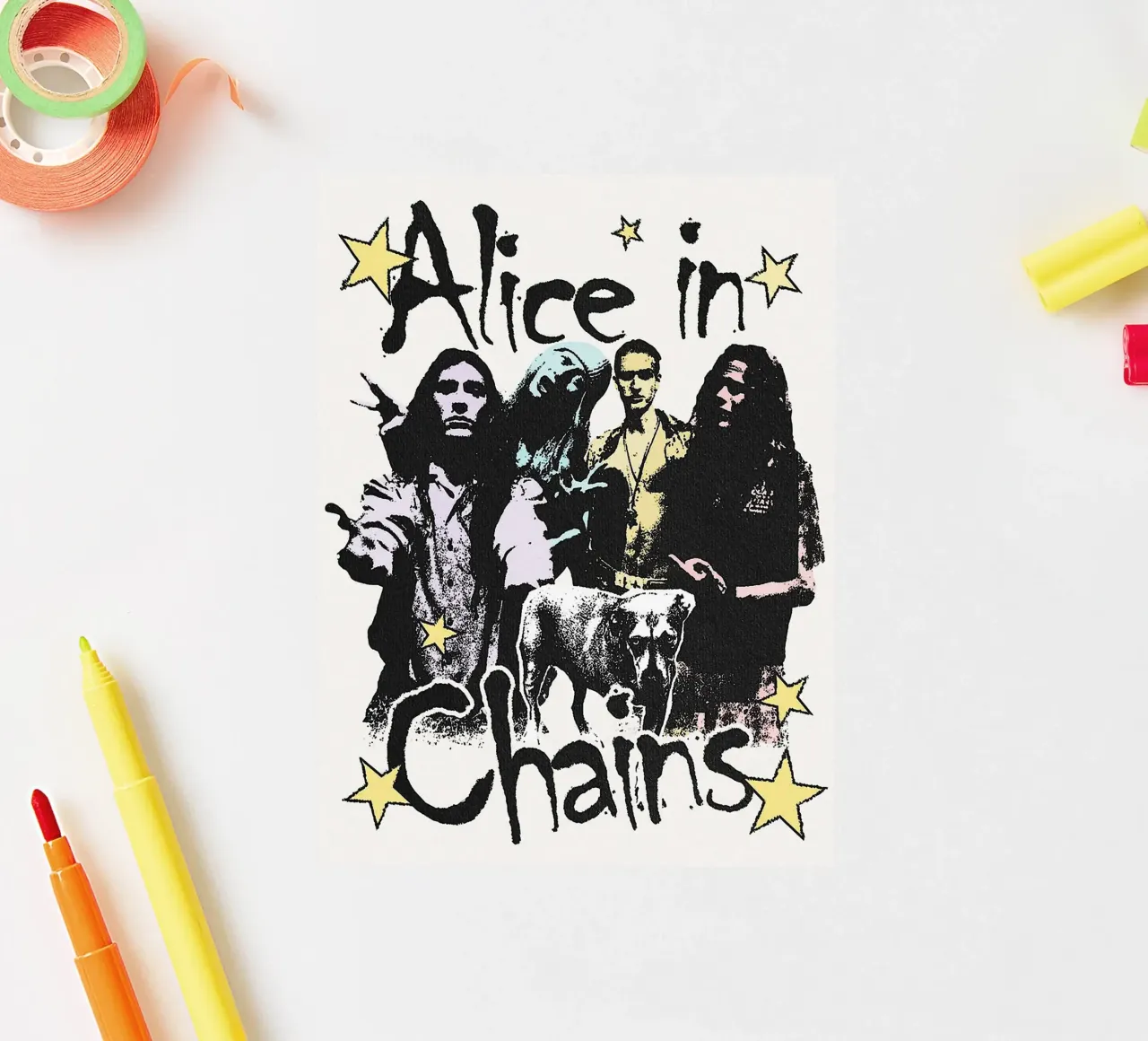 Groupe Alice in Chains autocollant de vanhesling