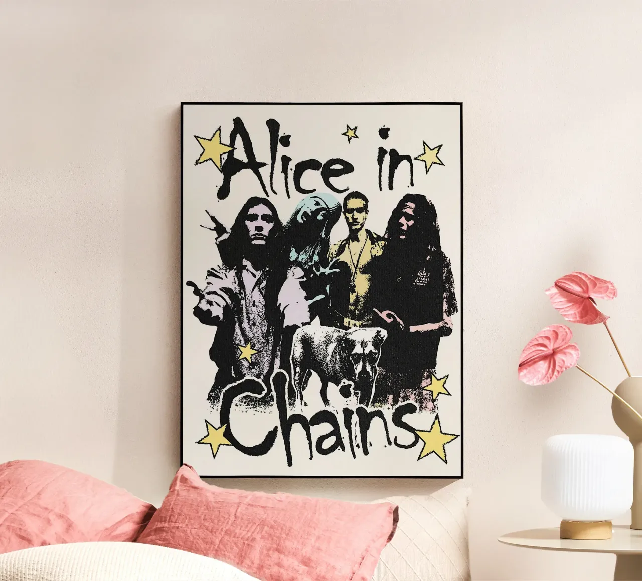Groupe Alice in Chains plexiglas de vanhesling