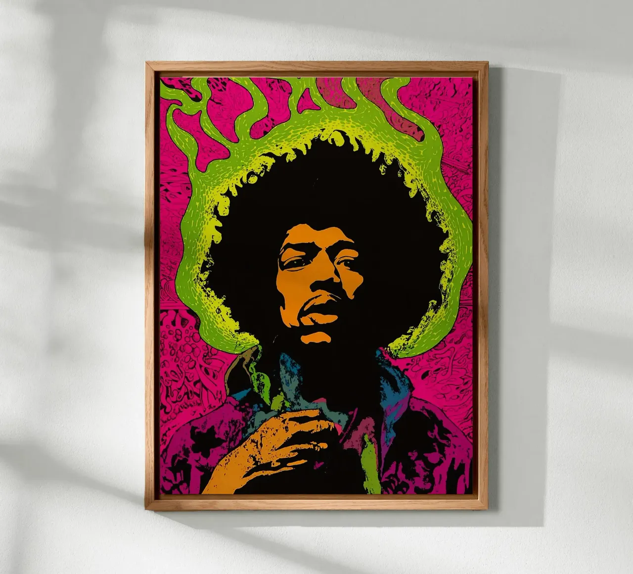 Jimi Hendrix alluminio dibond da vanhesling