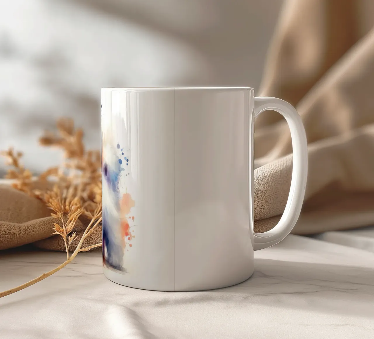 Ritratto di cucciolo maltese ad acquerello tazza in ceramica da 🥝 KIWI STORE