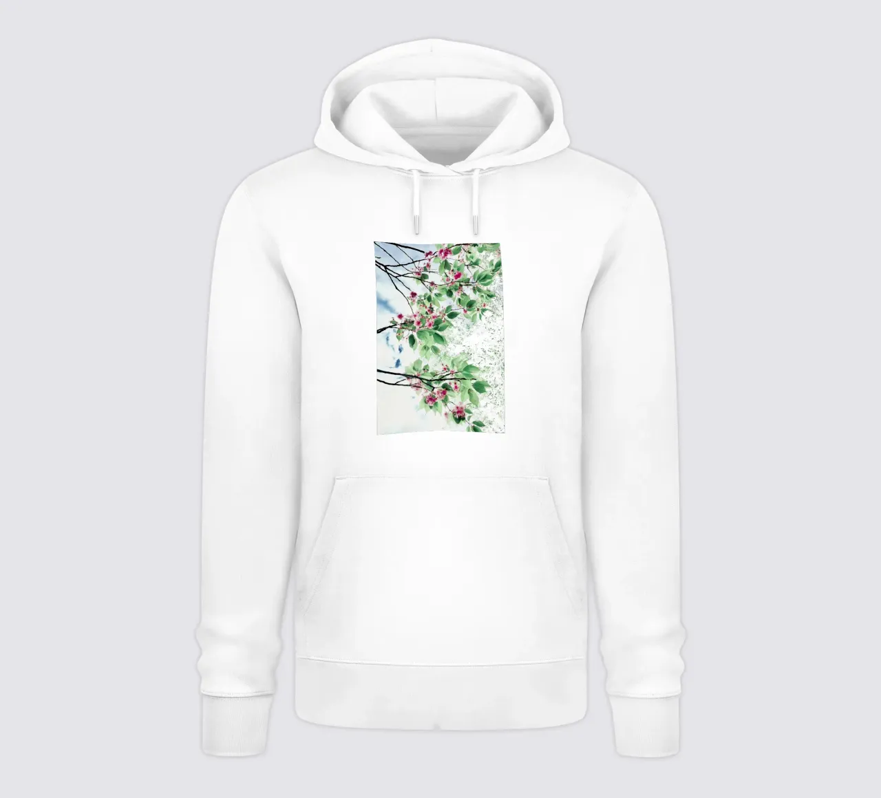 SAKURA - Fiore di ciliegio felpa con cappuccio da KISSA STUDIO