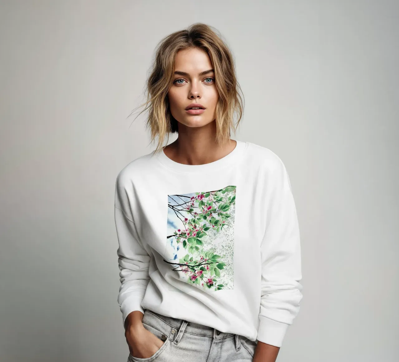 SAKURA - Fiore di ciliegio felpa da KISSA STUDIO