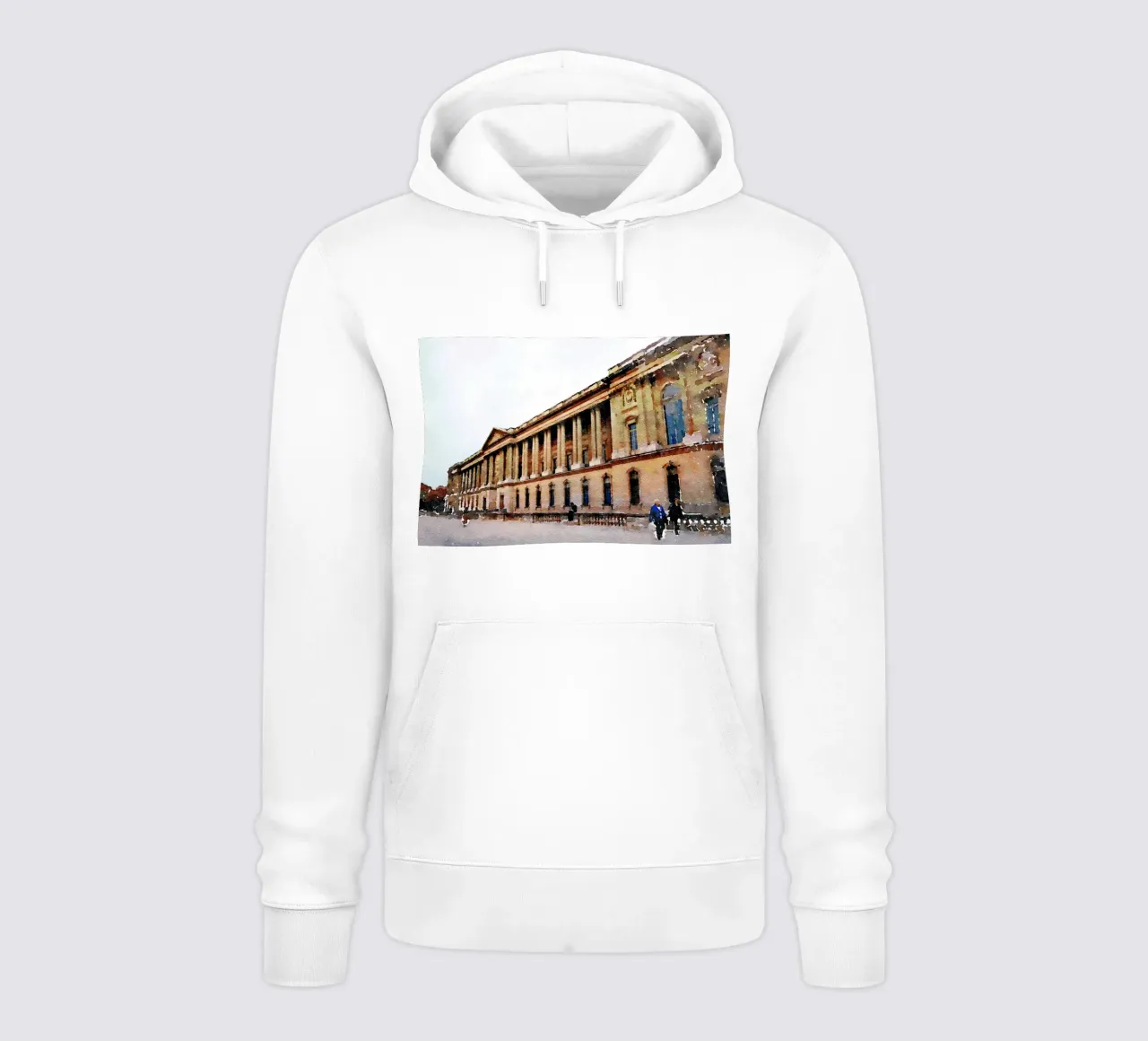 A Parigi felpa con cappuccio da Massimo Frascogna