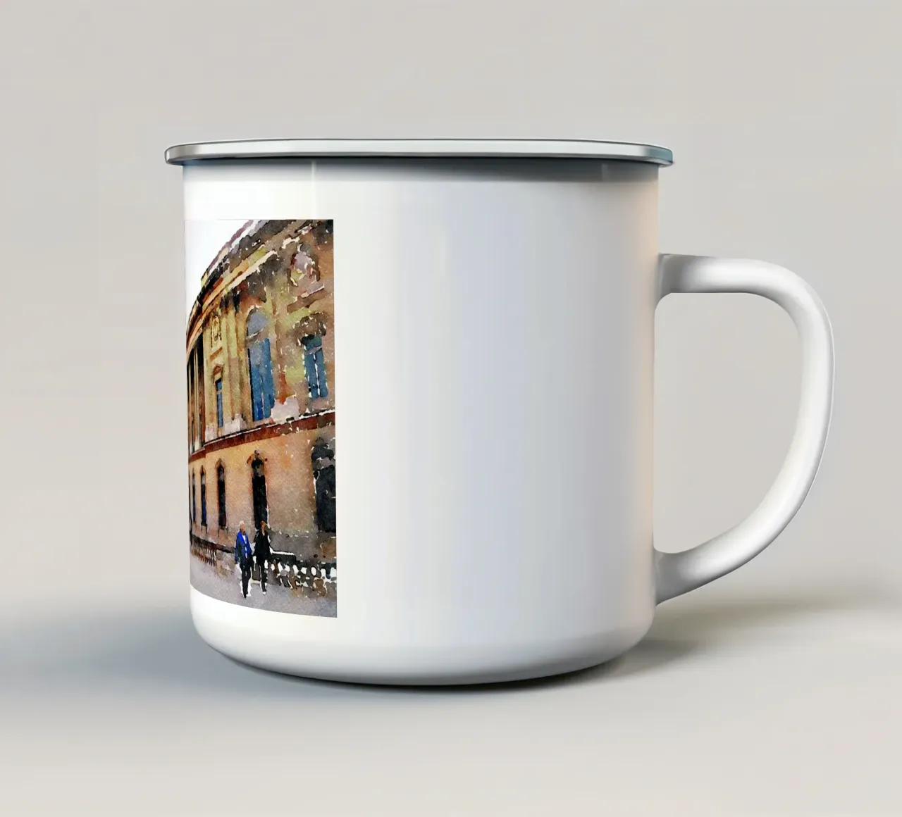A Parigi tazza in smalto da Massimo Frascogna