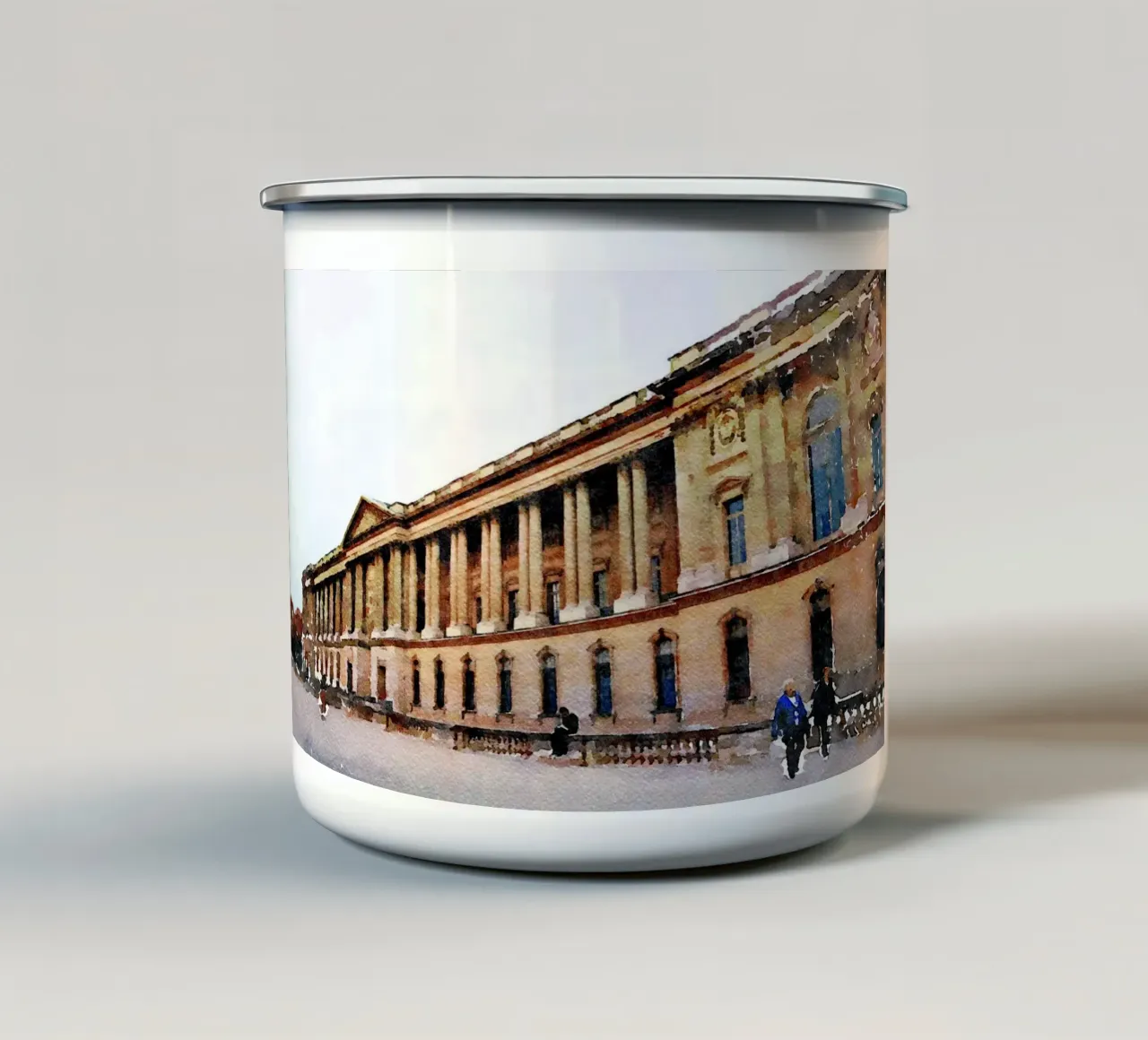 A Parigi tazza in smalto da Massimo Frascogna