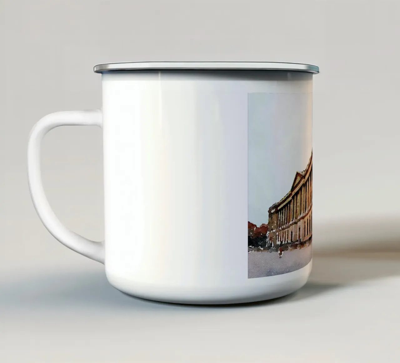 A Parigi tazza in smalto da Massimo Frascogna