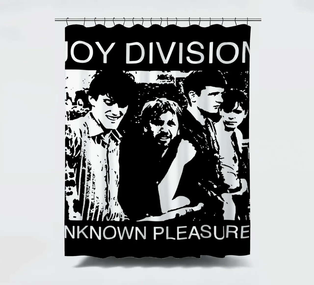 Joy Division Unknown Pleasures 1 Kunst Duschvorhang von music soul