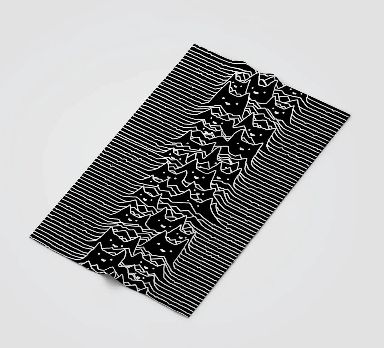 Cats And Waves Joy Division Art fleece blanket by music soul