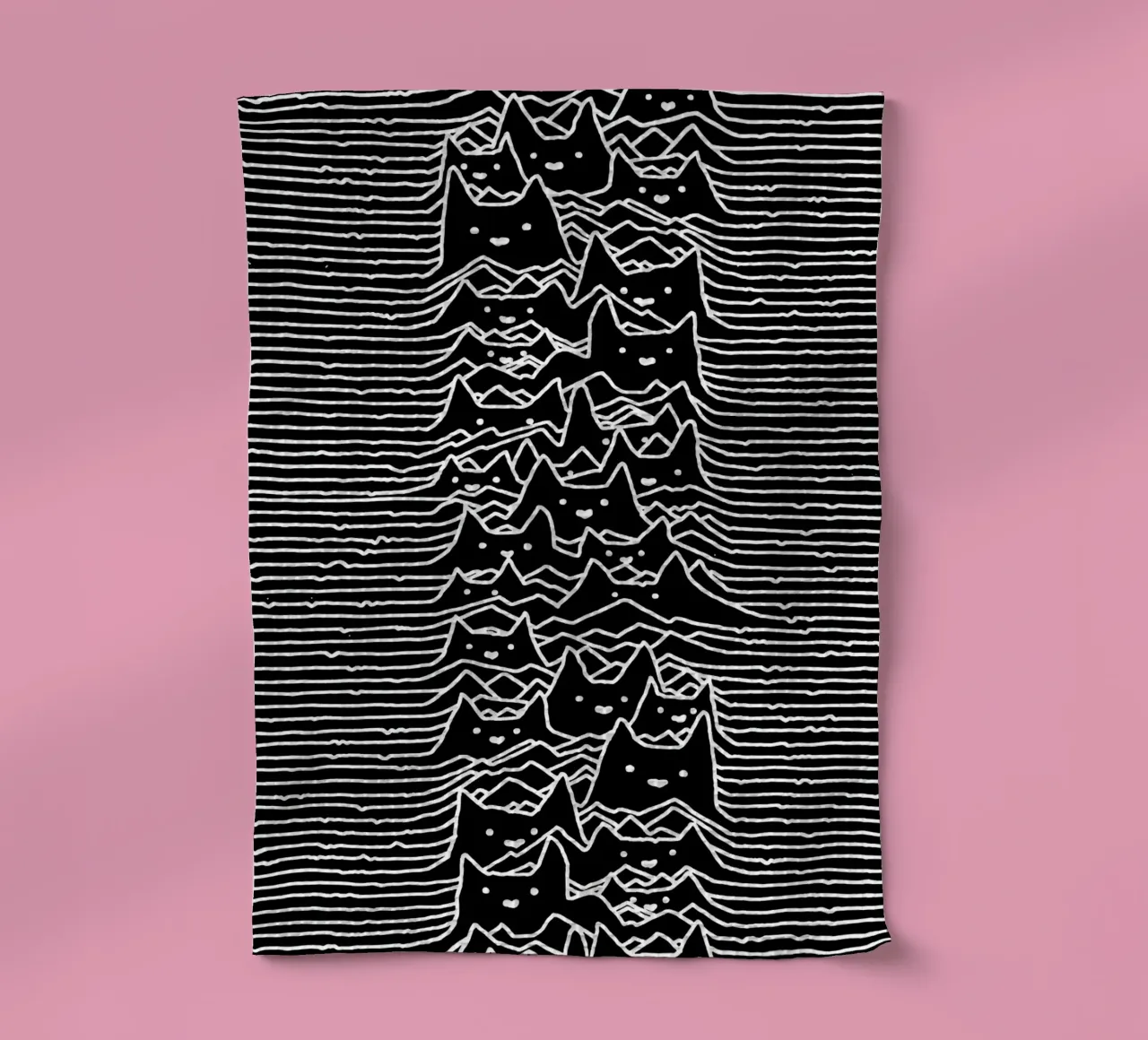 Cats And Waves Joy Division Art torchon de music soul