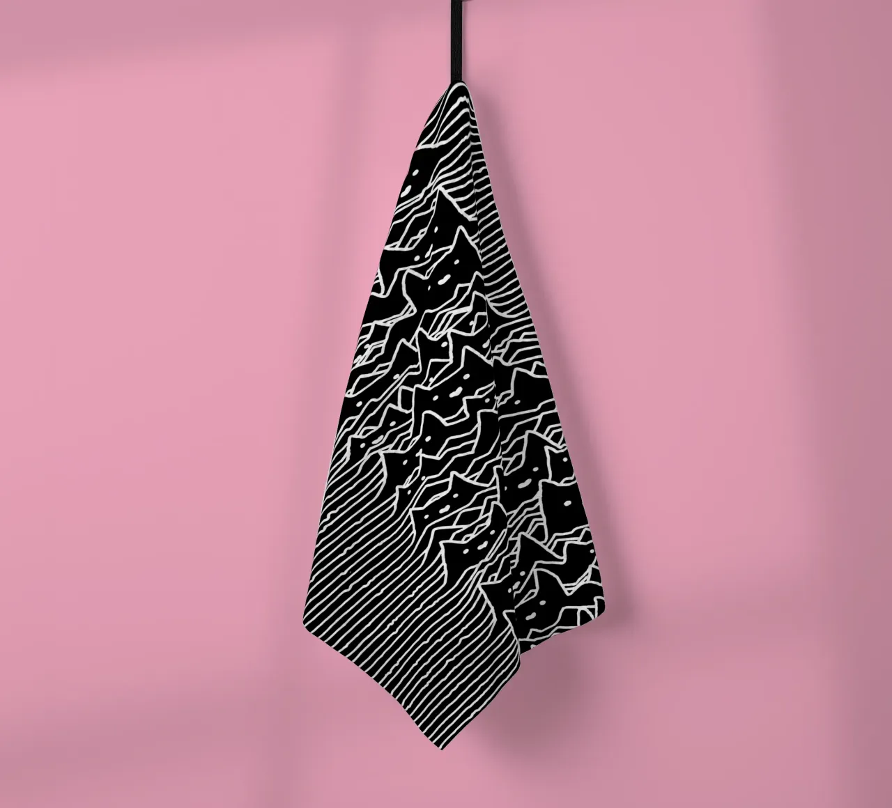 Cats And Waves Joy Division Art torchon de music soul