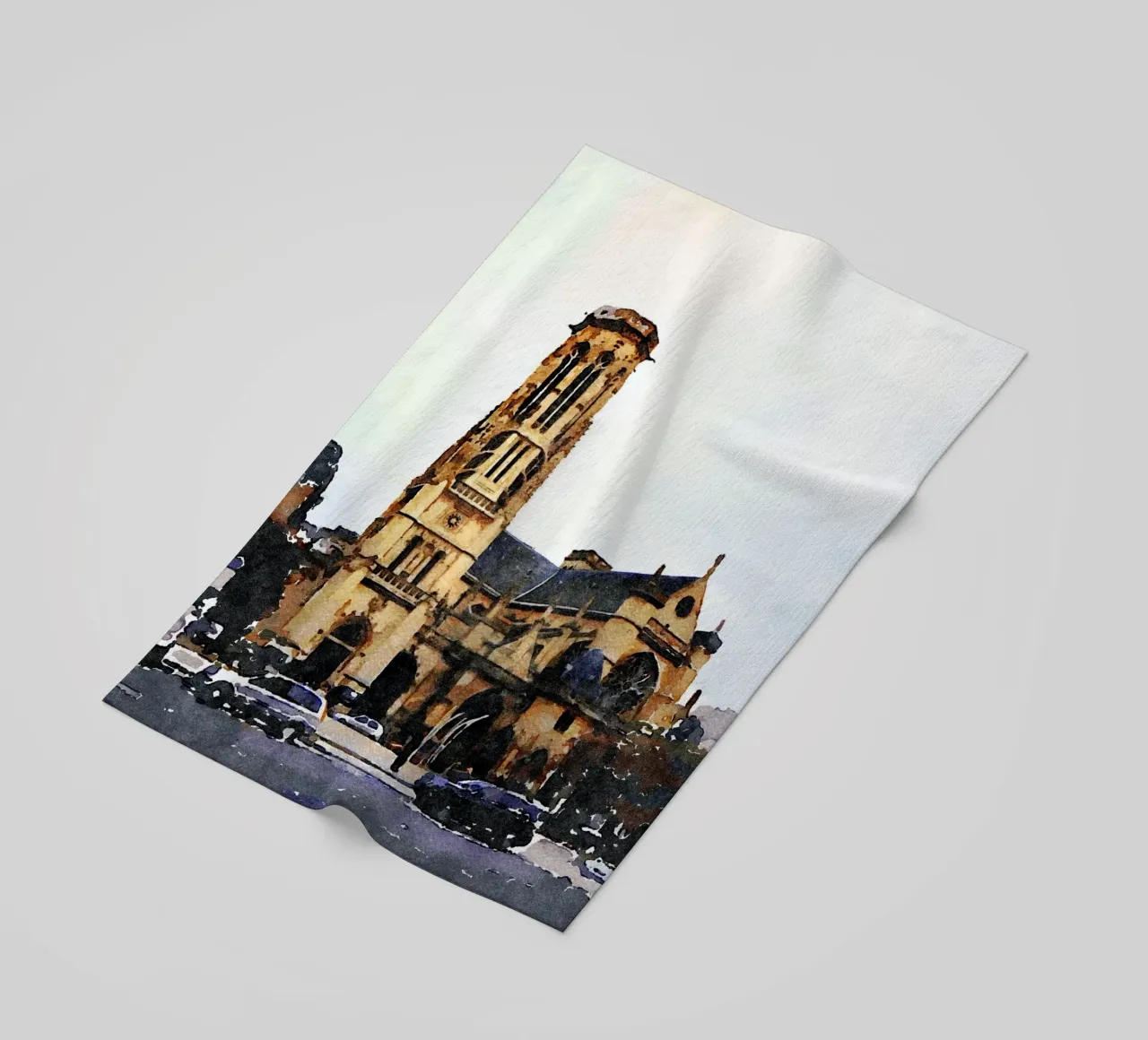 Una chiesa a Parigi telo mare da Massimo Frascogna