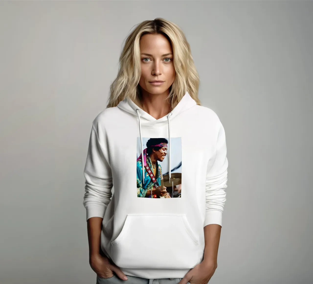 Jimi Hendrix felpa con cappuccio da vanhesling