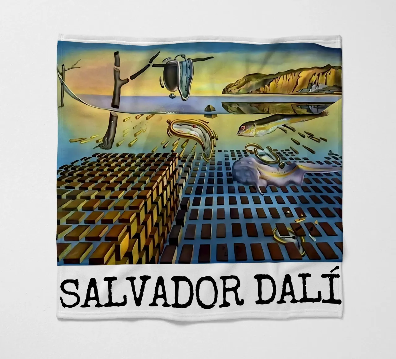 The Disintegration of the Persistence of Memory fleece blanket by careytowne1