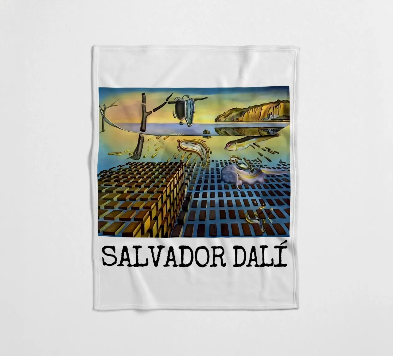 The Disintegration of the Persistence of Memory fleece blanket by careytowne1