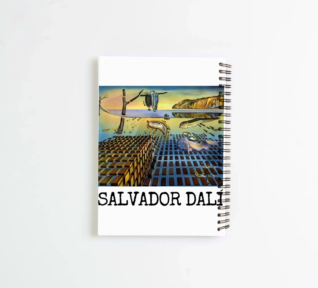 The Disintegration of the Persistence of Memory spiral notebook by careytowne1