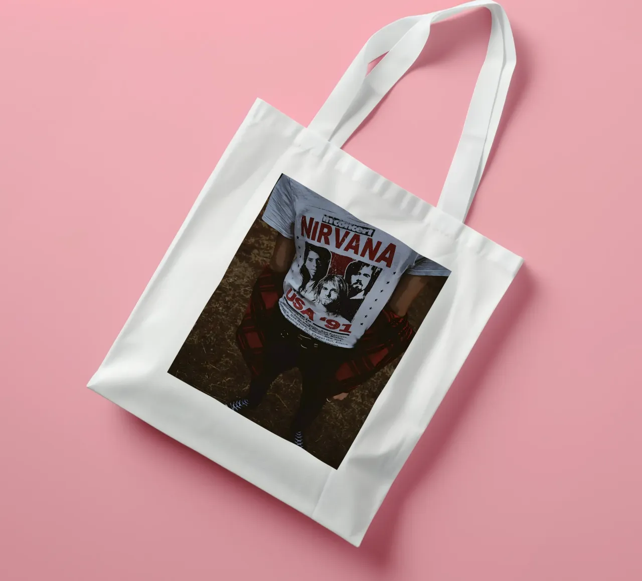 band dei nirvana borsa in juta da vanhesling