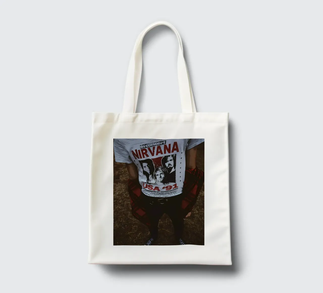 band dei nirvana borsa in juta da vanhesling