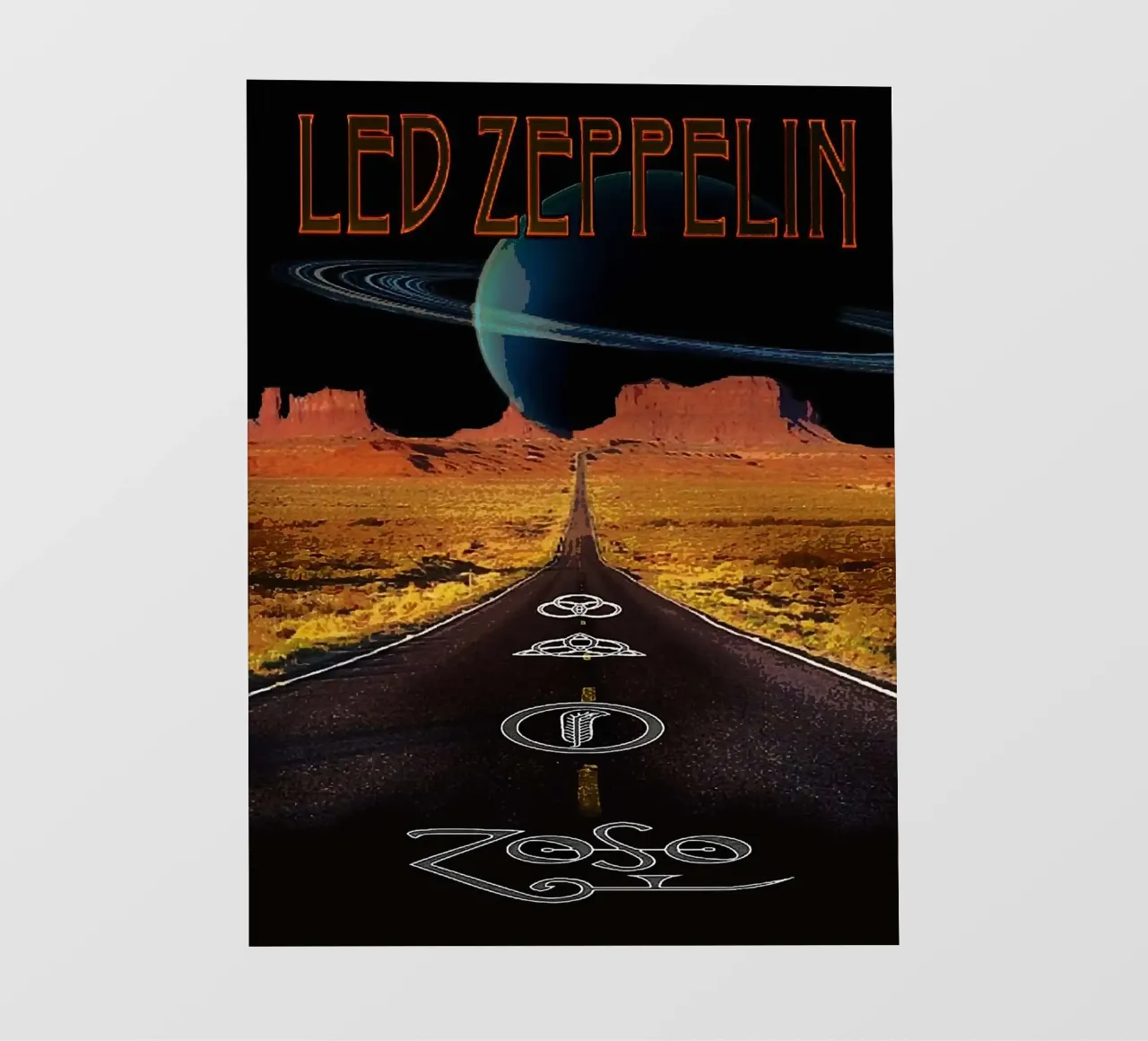 La band dei Led Zeppelin pellicola backlit da vanhesling