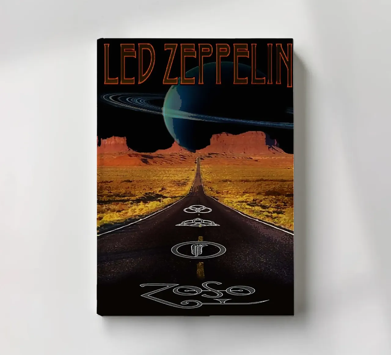 Le groupe Led Zeppelin carnet de notes de vanhesling