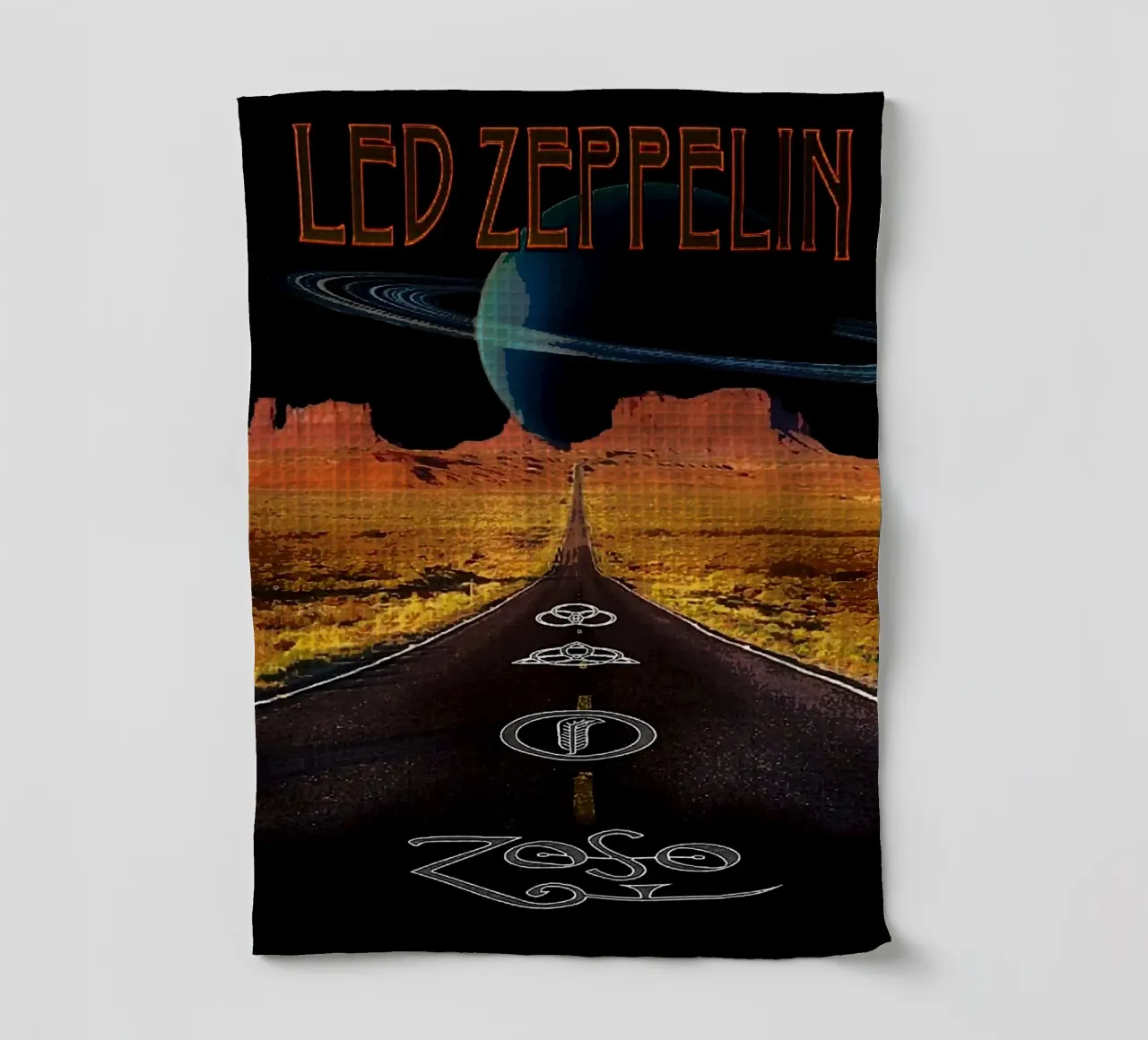 Le groupe Led Zeppelin torchon de vanhesling