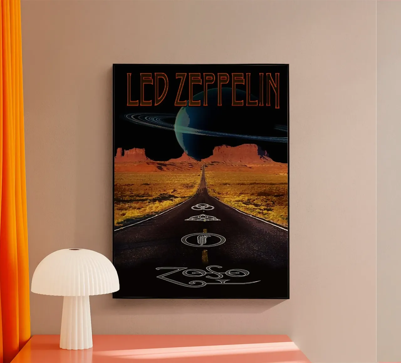 Le groupe Led Zeppelin plexiglas de vanhesling