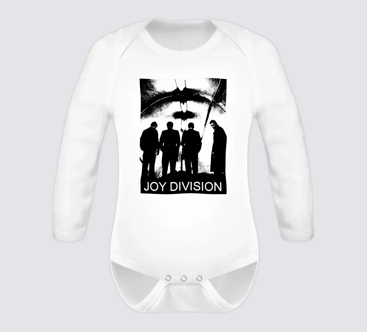Joy Division Art long-sleeve baby romper by music soul