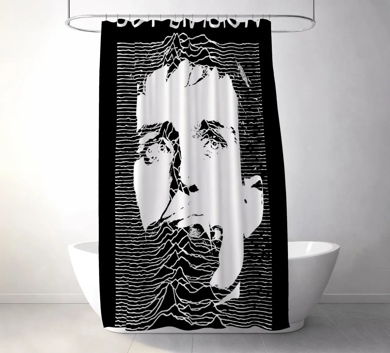 ian curtis joy division mountains art tenda da doccia da music soul
