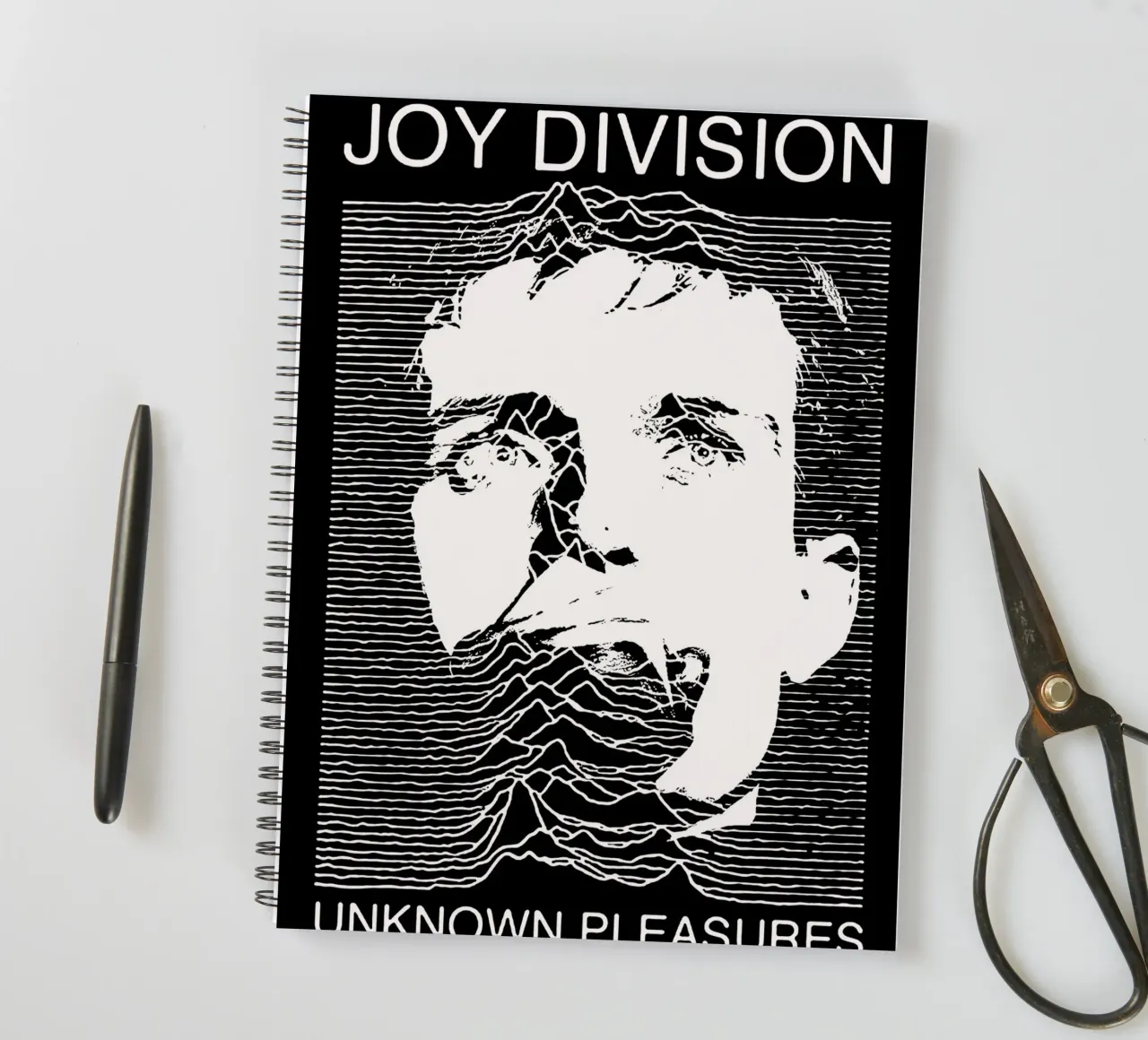 ian curtis joy division mountains art spiral notebook by music soul