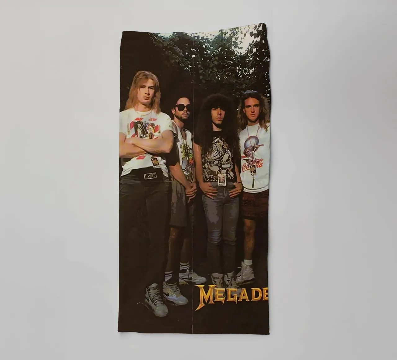 groupe megadeth serviette de bain de vanhesling