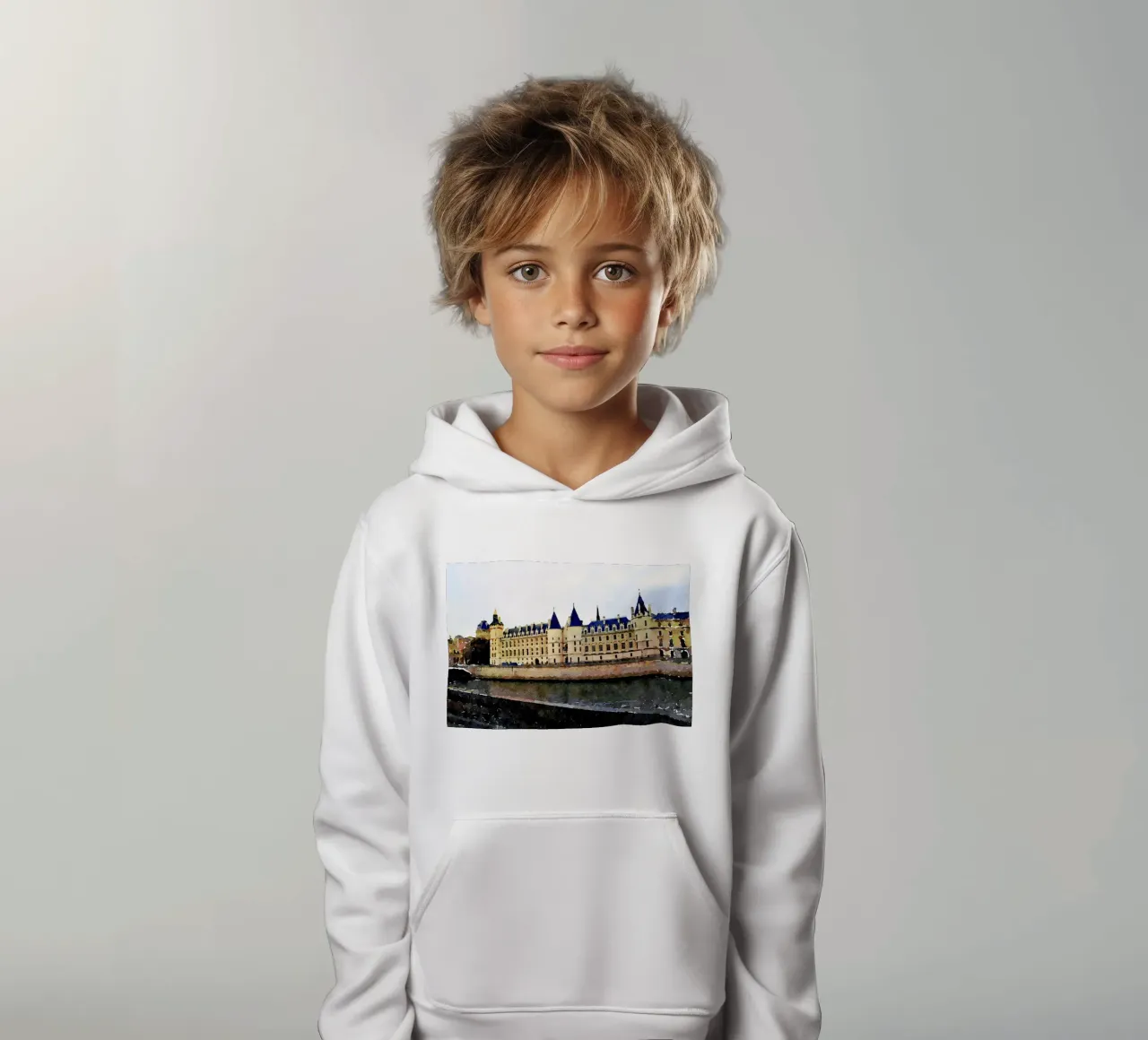 In Paris kids hoodie by Massimo Frascogna