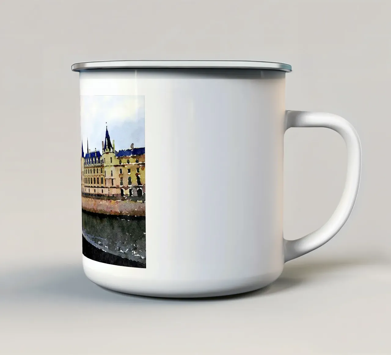 A Parigi tazza in smalto da Massimo Frascogna