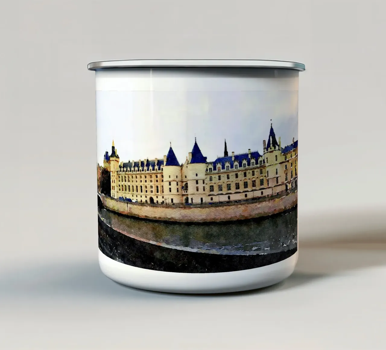 A Parigi tazza in smalto da Massimo Frascogna