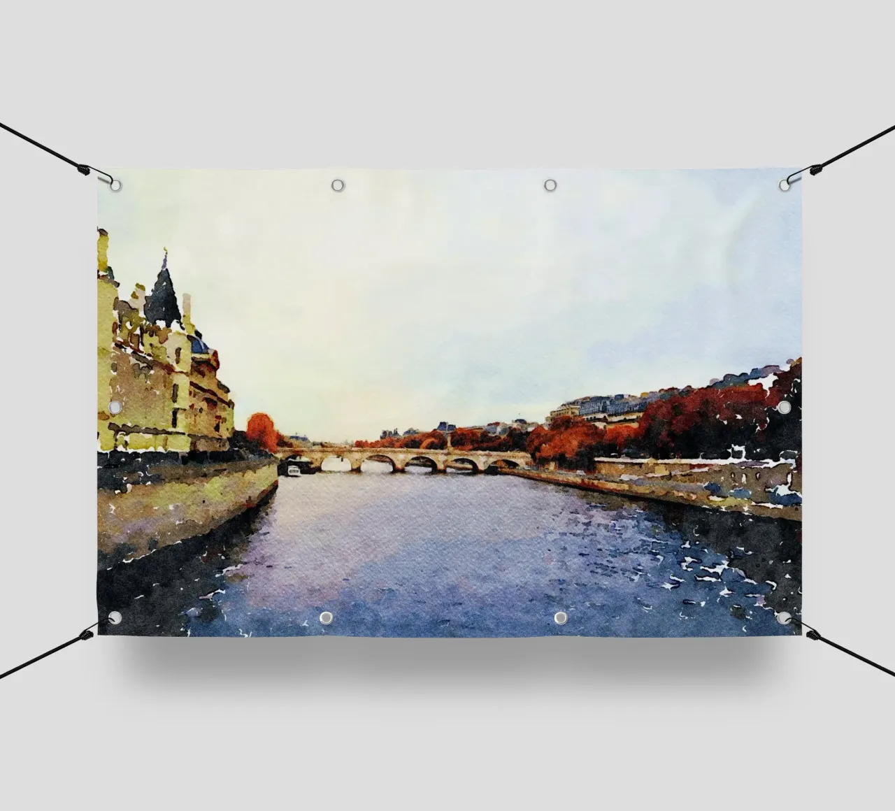 A Parigi telo in pvc da Massimo Frascogna