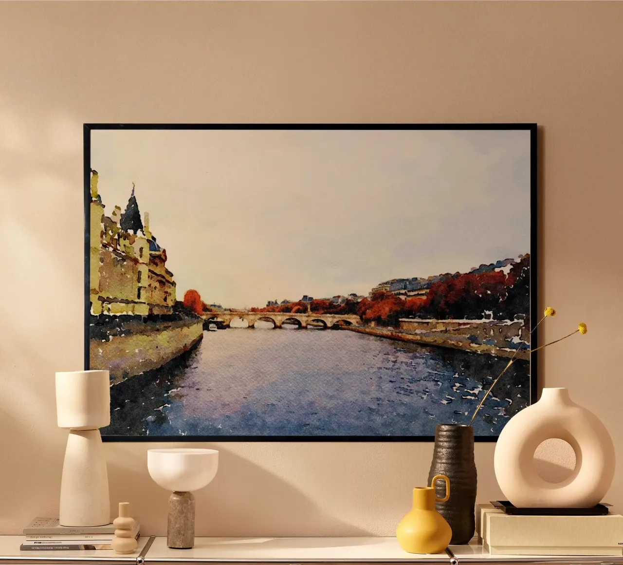A Parigi poster con telaio in plastica da Massimo Frascogna