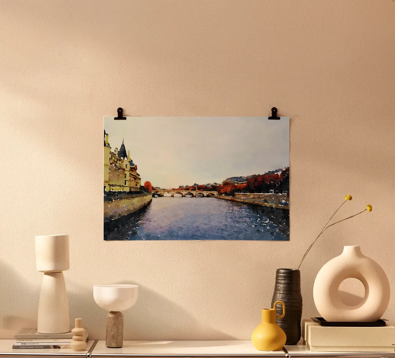 A Parigi poster con telaio in plastica da Massimo Frascogna