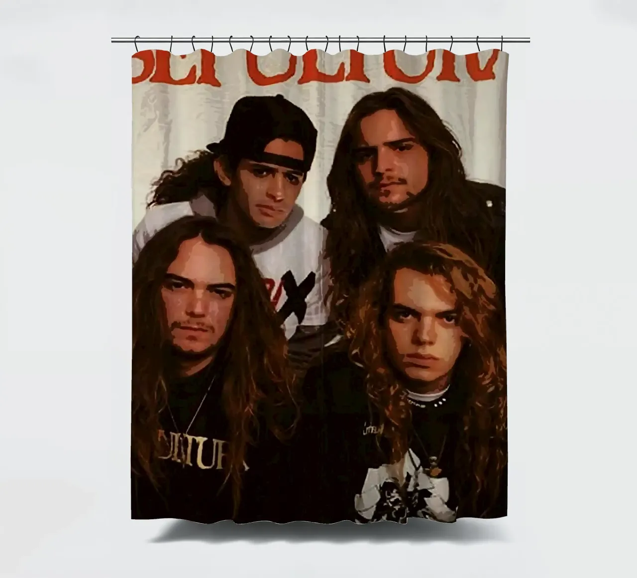 sepultura band shower curtain by vanhesling