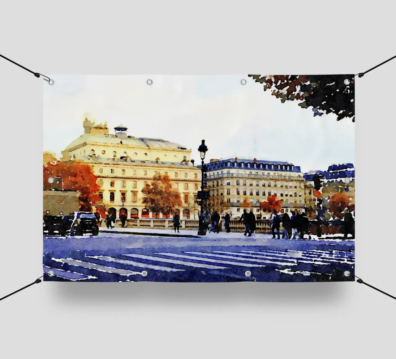 A Parigi telo in pvc da Massimo Frascogna