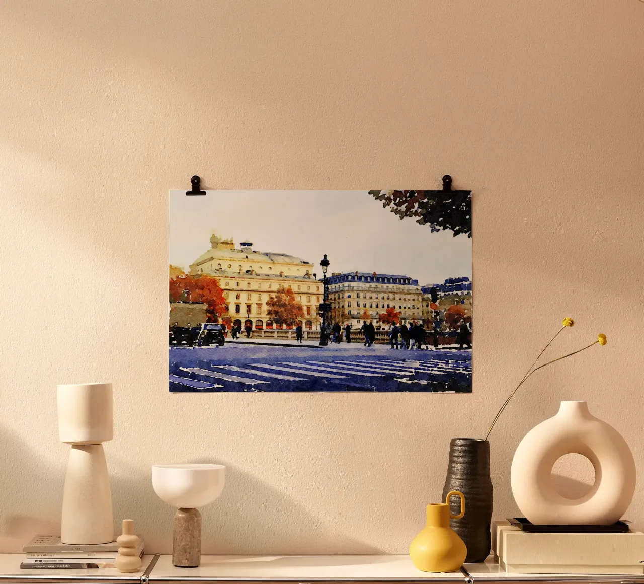 A Parigi poster con telaio in alluminio da Massimo Frascogna
