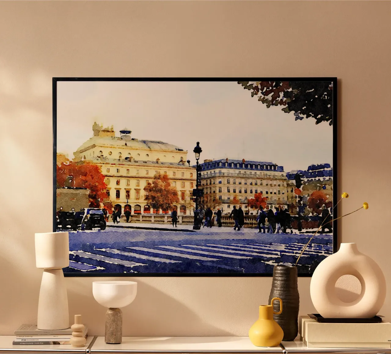 A Parigi poster con telaio in alluminio da Massimo Frascogna