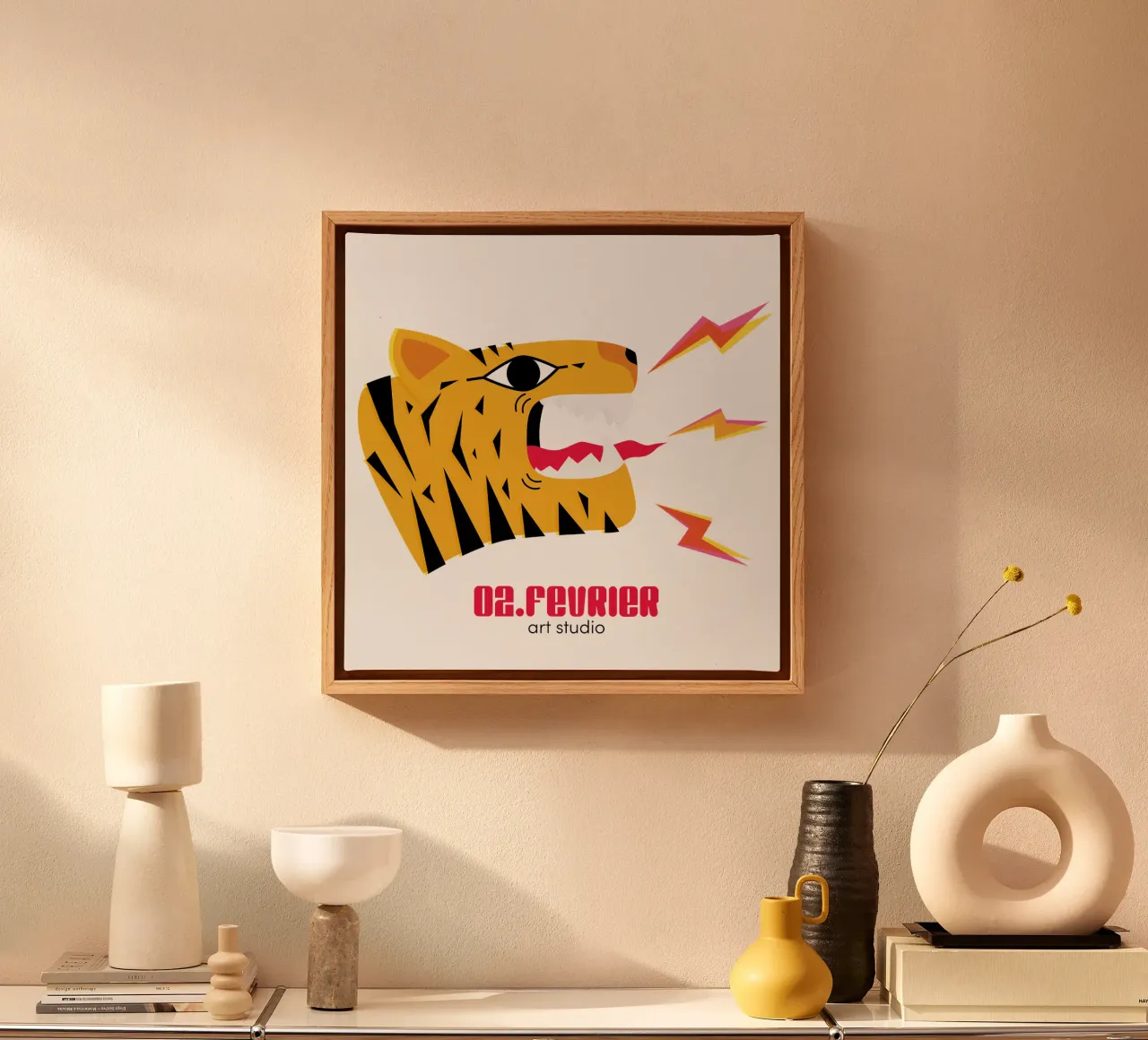 Incantesimo di firma tela con Cornice a cassetta da 2fevrierArtStudio