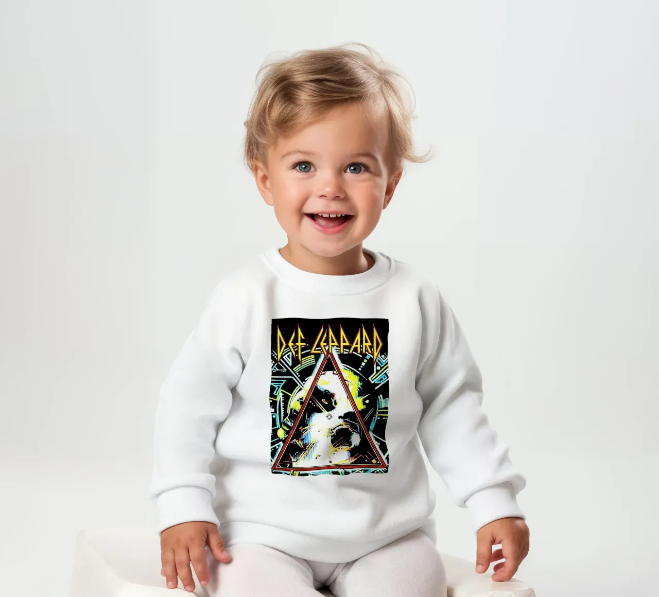 Arte Def Leppard felpa neonato da music soul