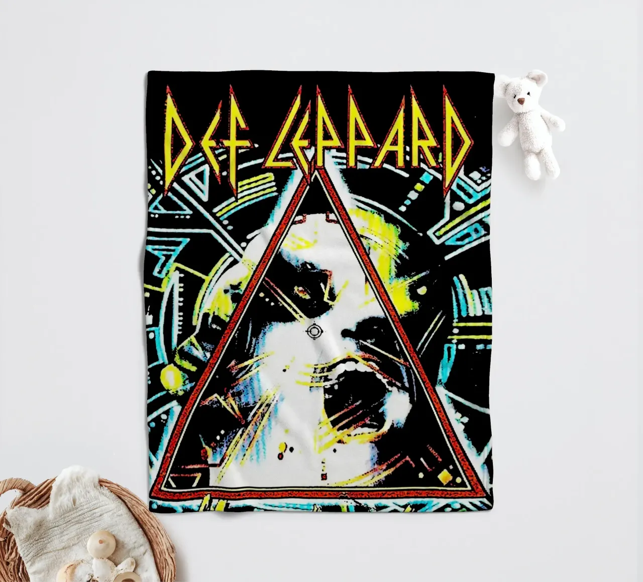 Arte Def Leppard coperta in pile da music soul