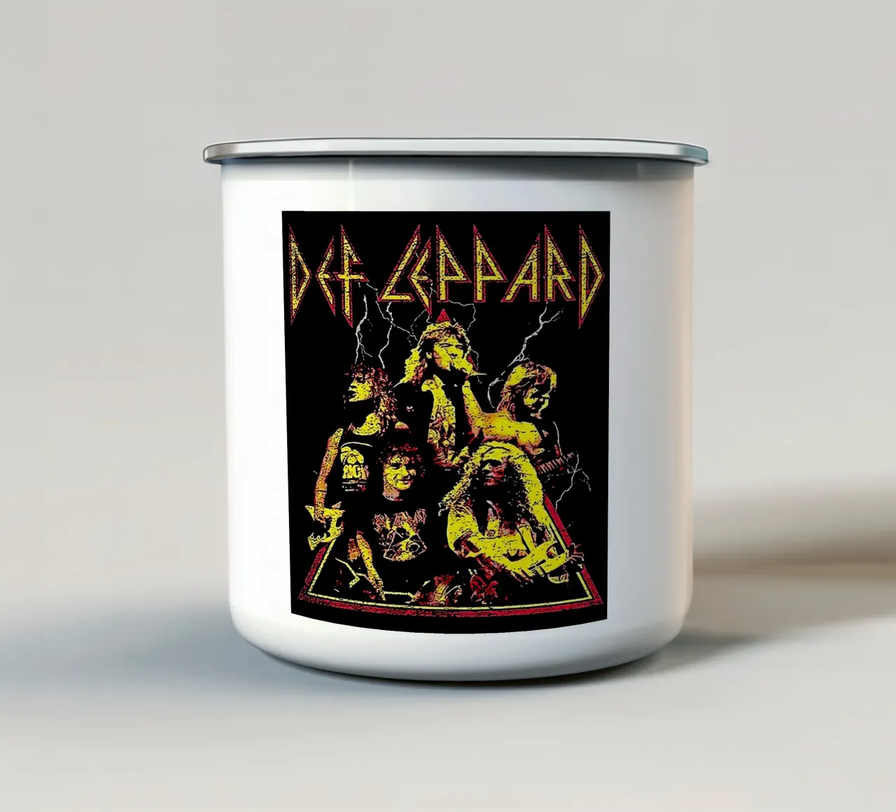 Def Leppard 2 Arte tazza in smalto da music soul