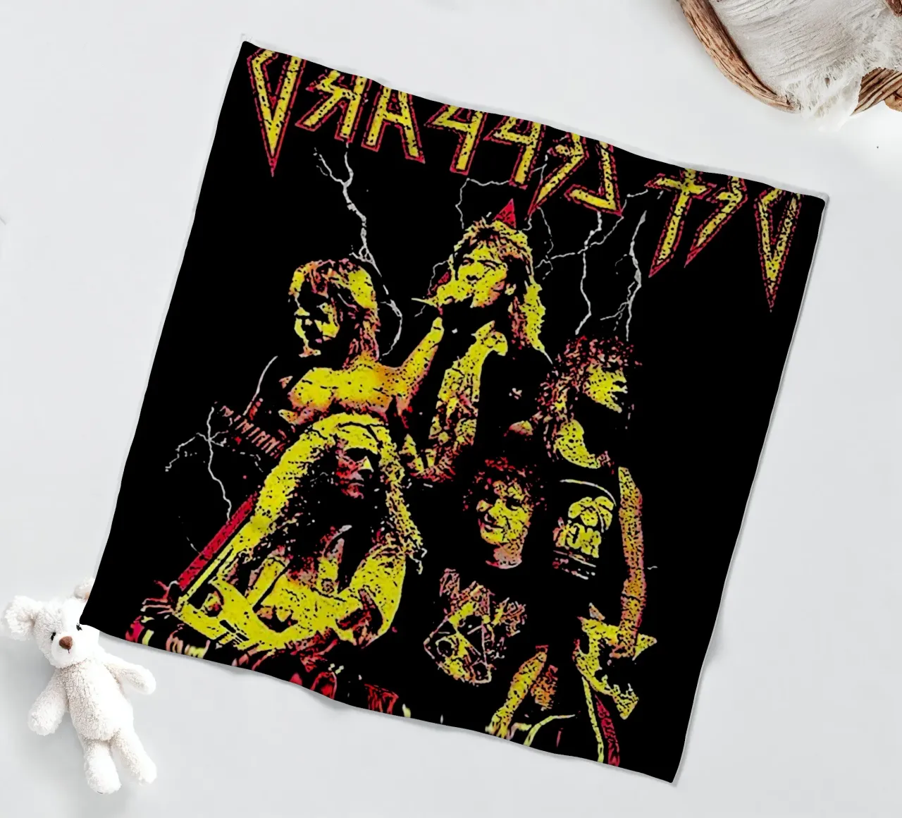 Def Leppard 2 Art fleece blanket by music soul