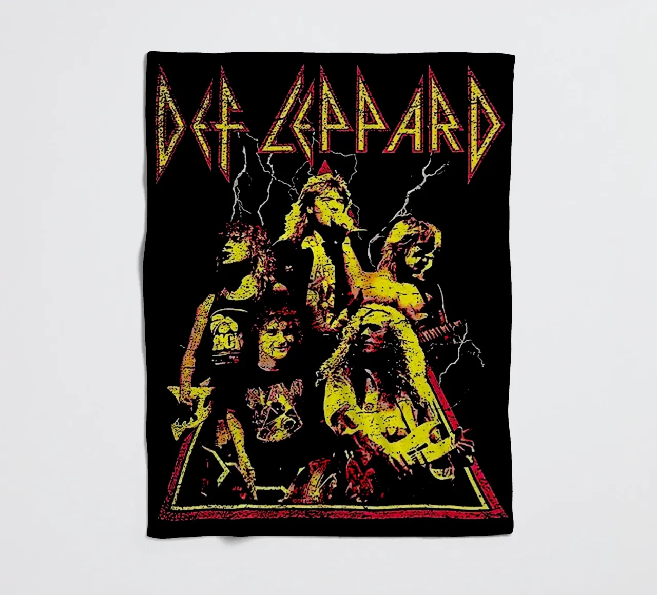 Def Leppard 2 Art fleece blanket by music soul